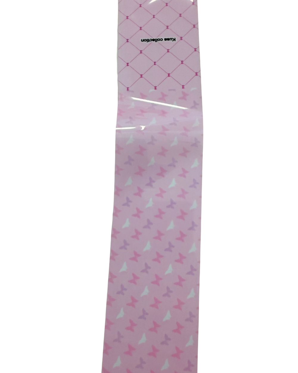 Pink butterfly/lace foil