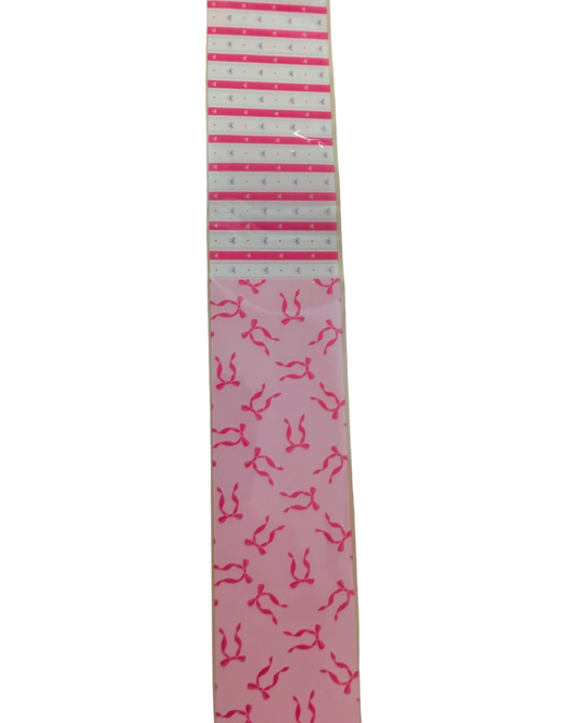 pink bows #5 foil