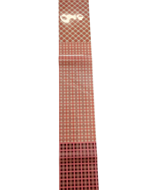 Pink plaid #1 foil
