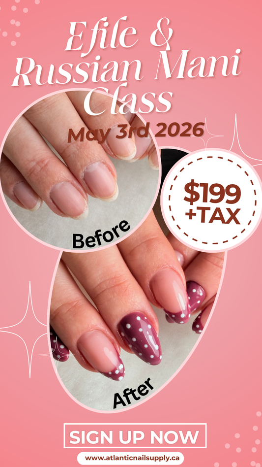 Combo Efile/Russian Manicure Course May 3rd 2026 (In Person)