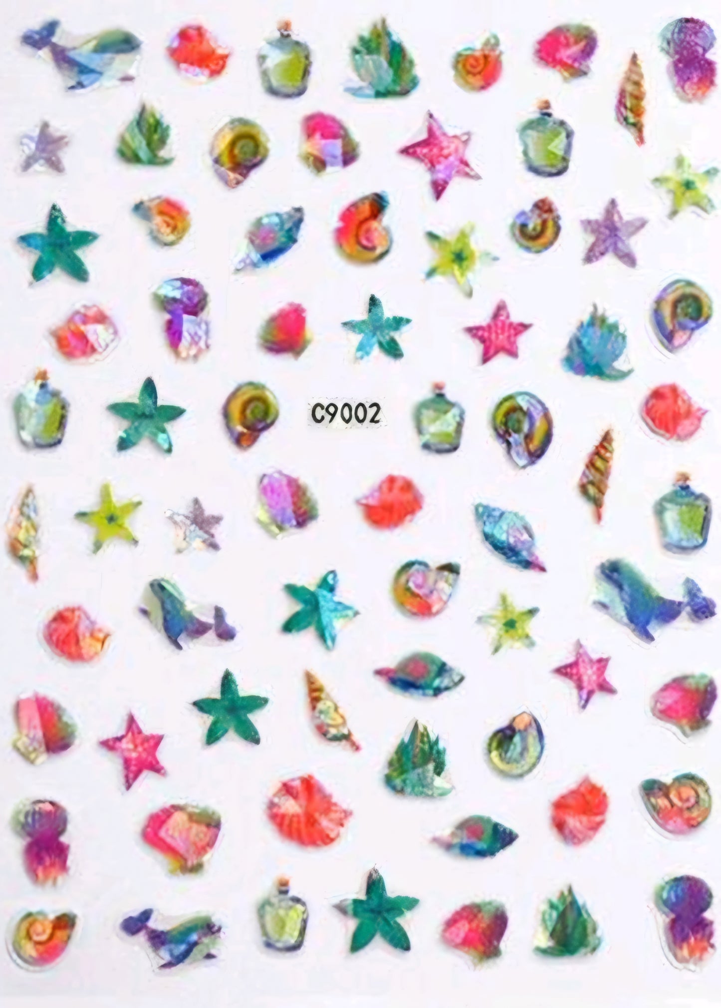 Ocean Stickers Sea Shells C9002