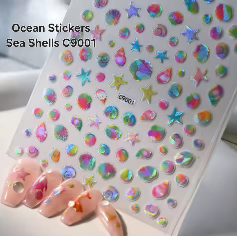 Ocean Stickers Sea Shells C9001