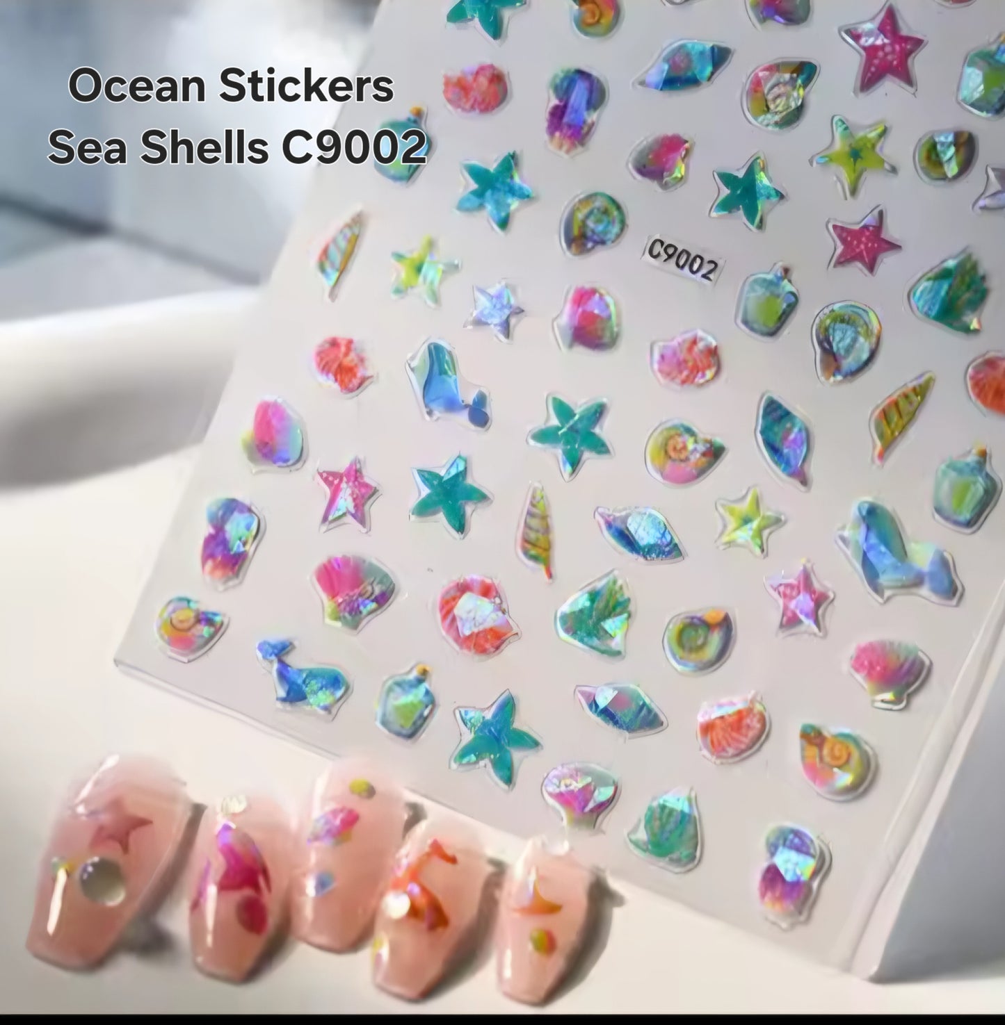 Ocean Stickers Sea Shells C9002