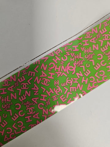 Chanel Foil Green/Pink