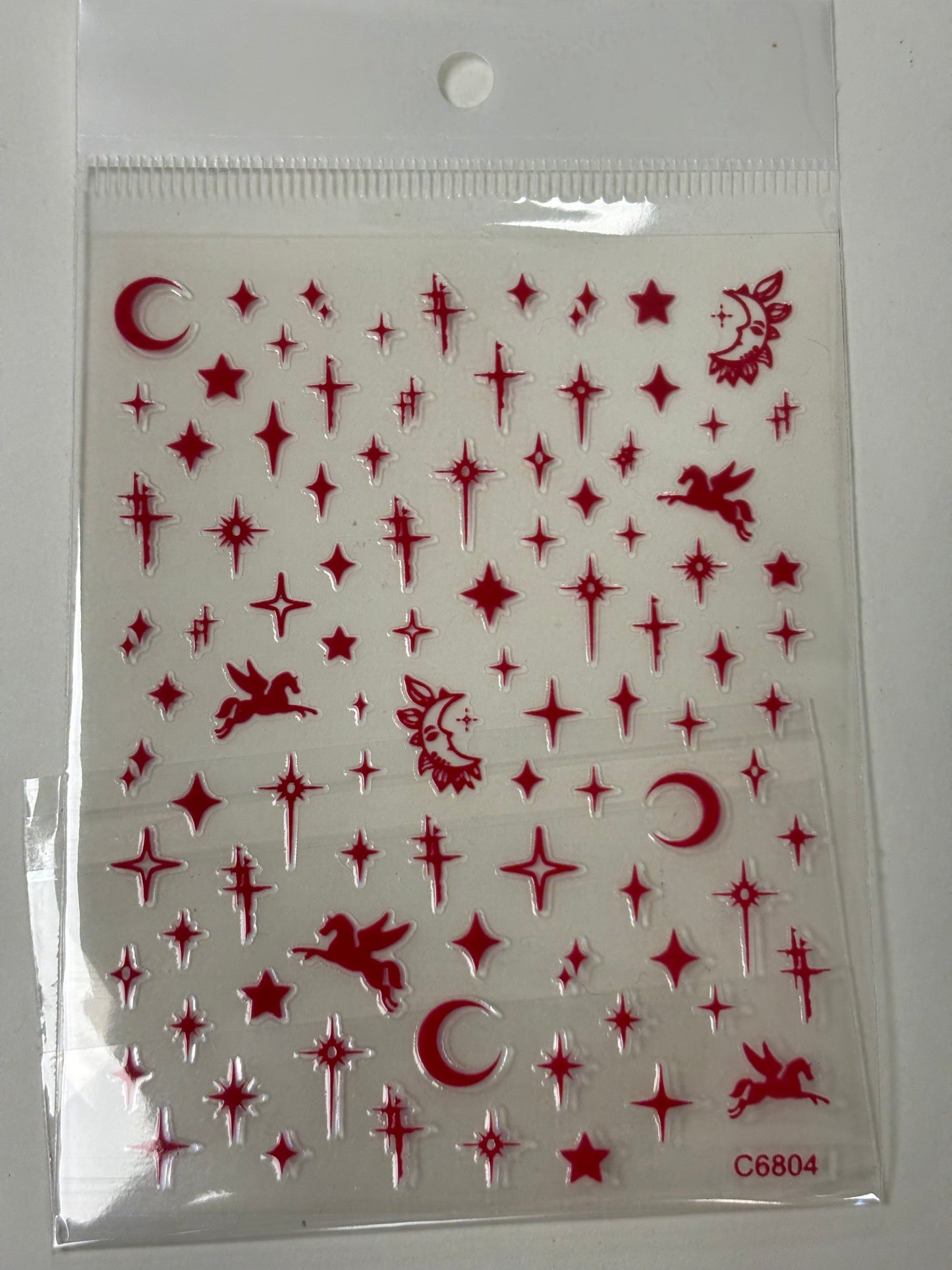 Stickers Red Stars C6804