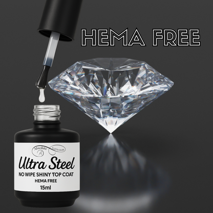 Absolute Ultra Steel Top Coat (No Wipe) HEMA Free 15ml