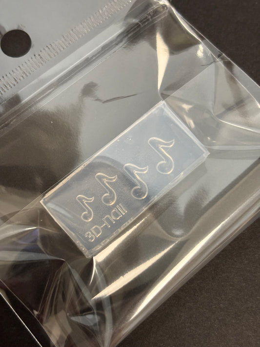 3D Silicone Sticker Mold (Music Notes)