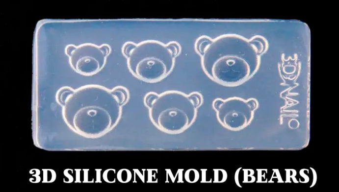 3D Silicone Sticker Mold (Bears)