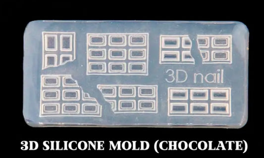 3D Silicone Sticker Mold (Chocolate)