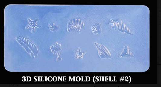 3D Silicone Sticker Mold (Shell #2)