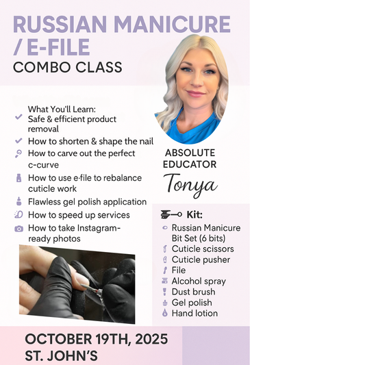 E-File/Russian Manicure Combo Class