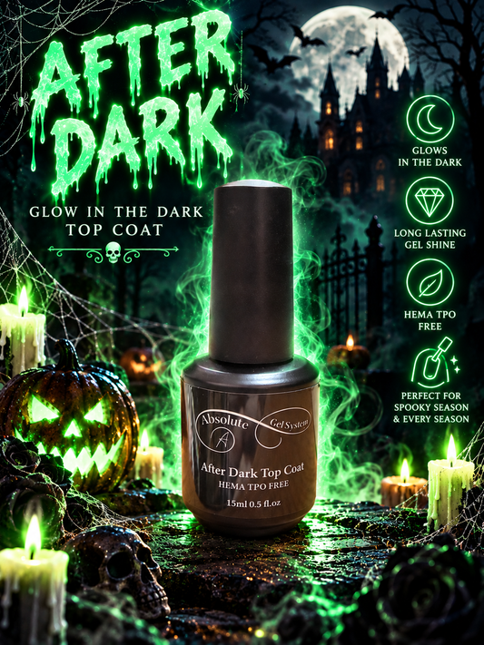 Absolute After Dark Glow in the Dark Top Coat Hema Free 15ml