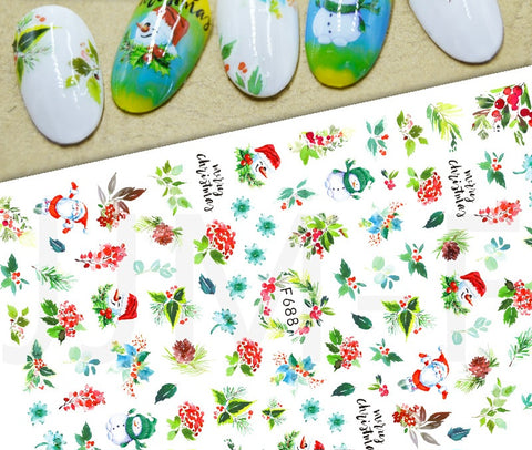 Christmas Stickers Holly Berries F688