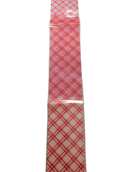 Pink plaid #6 foil