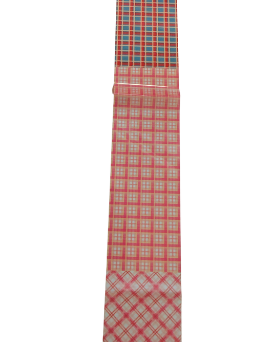 Pink plaid #8 foil