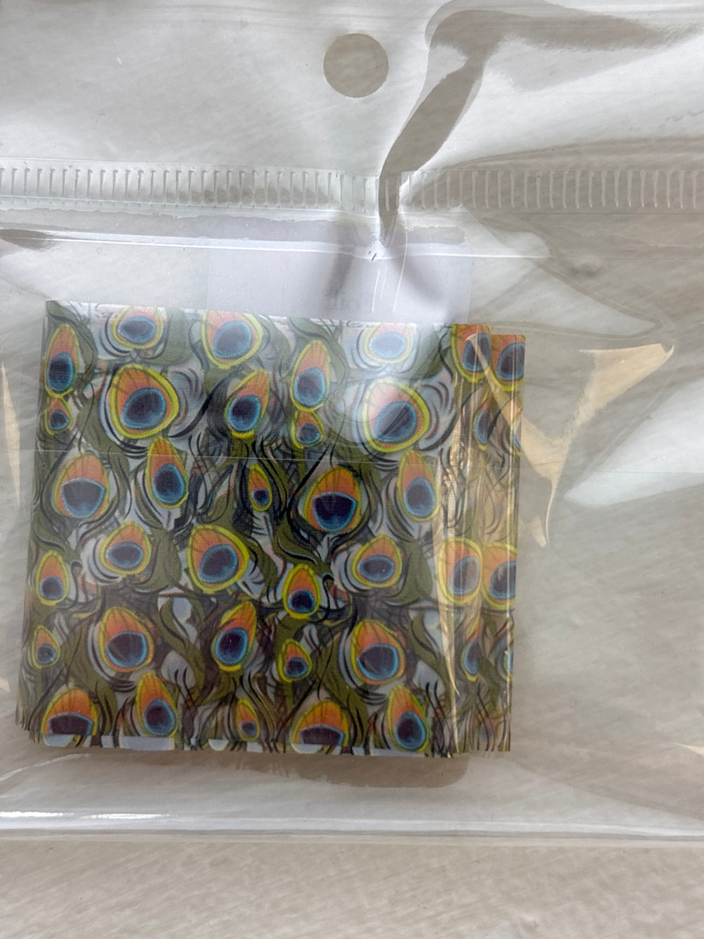 Foil Peacock Feathers