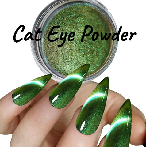 9D Cat Eye Pigment Powder (Green-Blue)