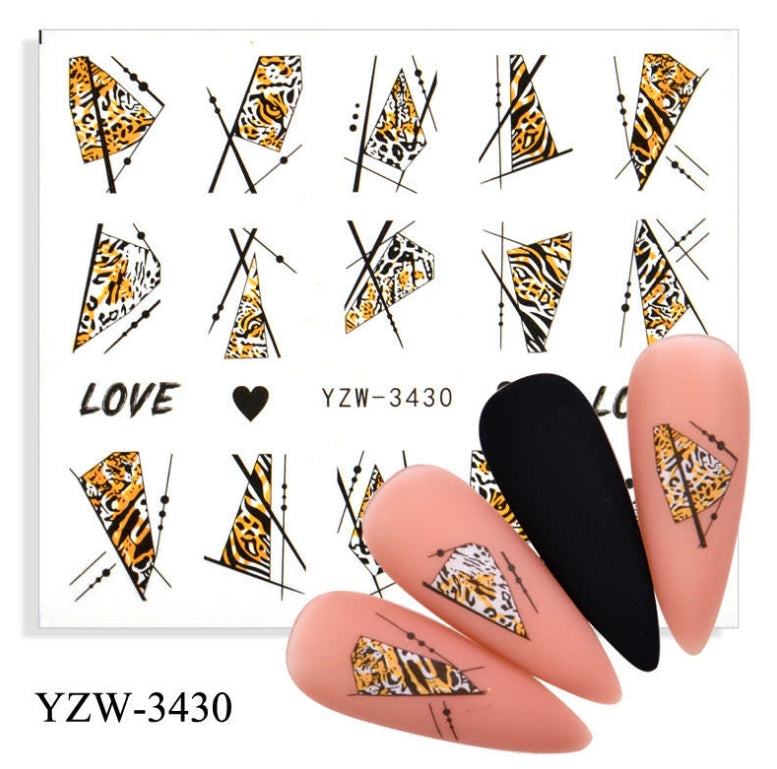 Water Decal Abstract cheetah YZW 3430