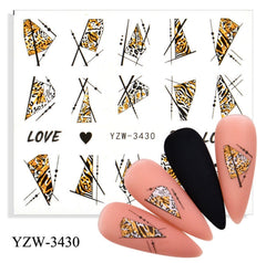 Water Decal Abstract cheetah YZW 3430