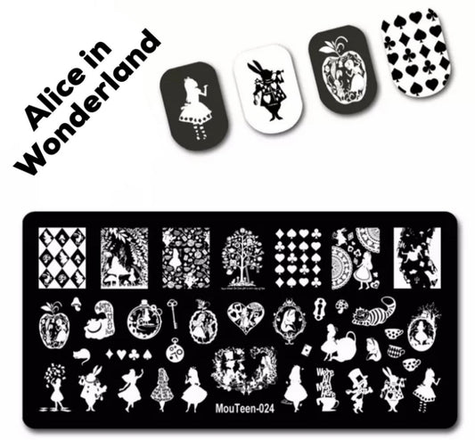 Alice in Wonderland Stamping Plate