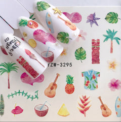 Décalcomanie d’eau Aloha YZW- 3295