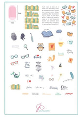 Steel Stamping Plate (14cm x 9cm) Armchair Adventure (CjS LC-30)