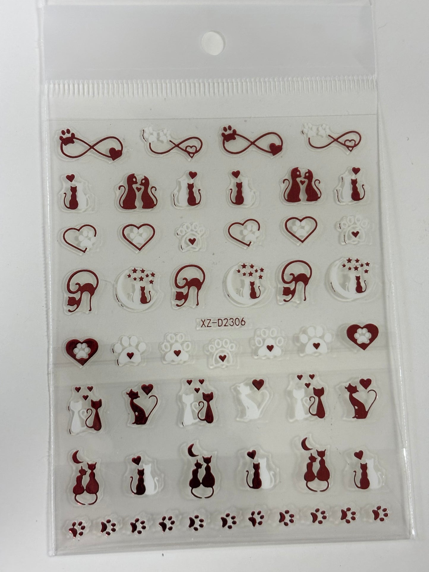 Stickers Metallic Cats XZ-D2306