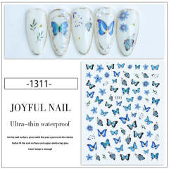 Blue Butterfly stickers 1311