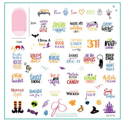 Boo Crew (CjS-H-79) Steel Nail Art Stamping Plate