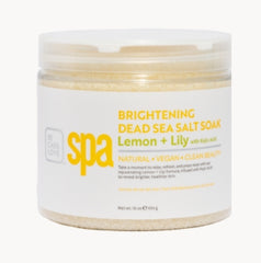 Brightening Lemon + Lily With Kojic Acid Dead Sea Salt Soak 16 oz