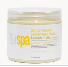 Masque hydratant éclaircissant citron + lys avec acide kojique 16 oz