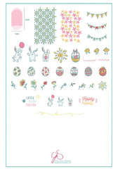 Bunny Foo Foo (CjSH-31) Steel Stamping Plate (14cm x 9cm)