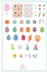 Bunny kinz (CjSH-11) Steel Stamping Plate (14cm x 9cm)