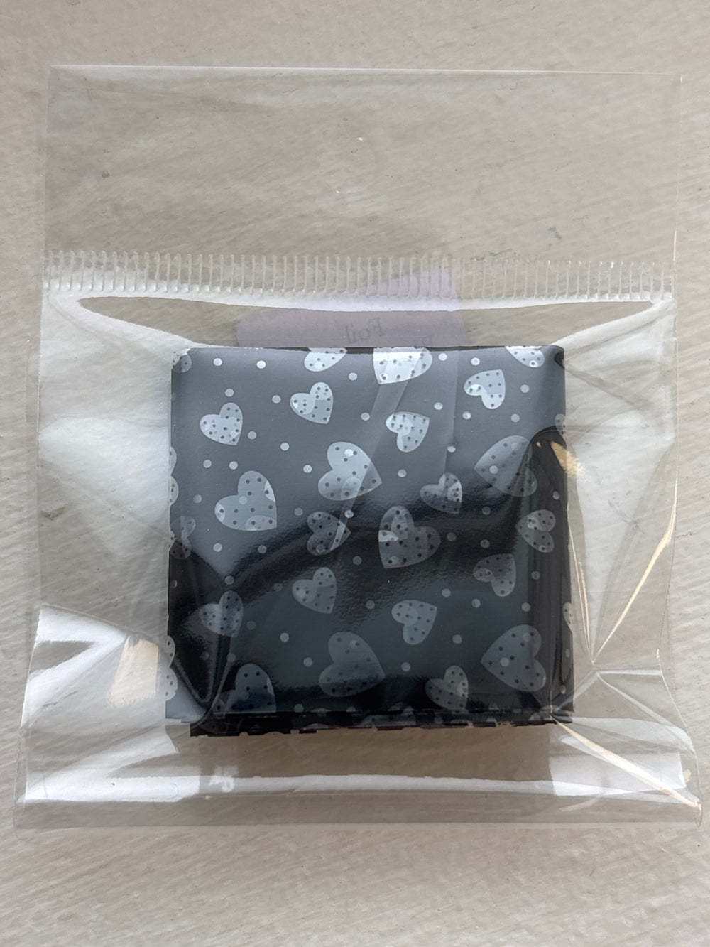 Foil Black Hearts
