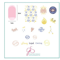 Steel Stamping Plates (6cm x 6cm) CJSZ-05 Cancer