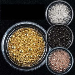 Perles de caviar or rose