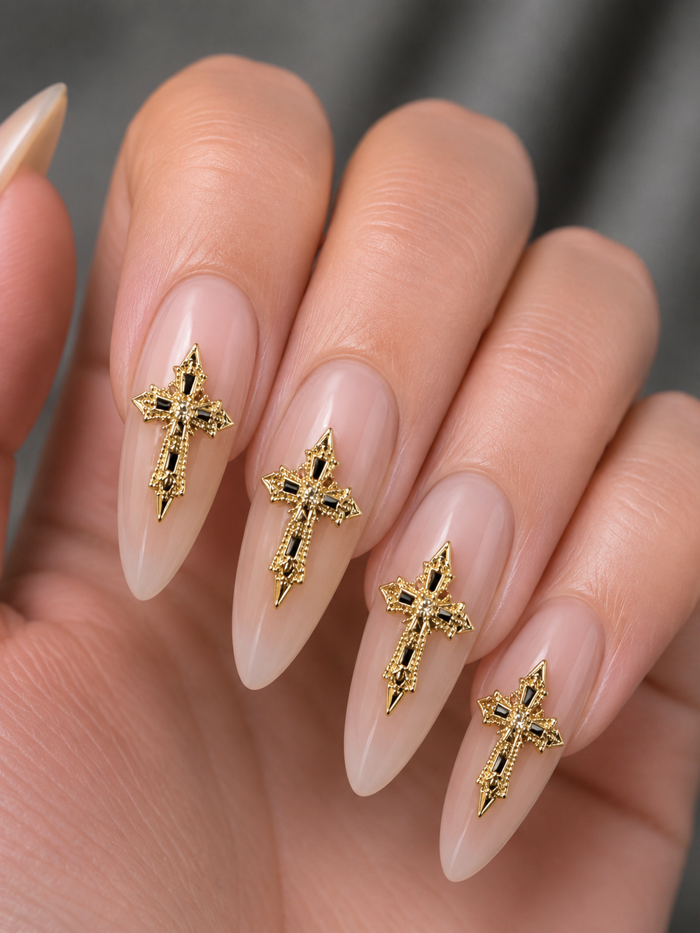 Gemmes à ongles en croix #2 2pcs