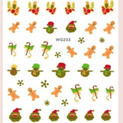 Christmas water decals WG233