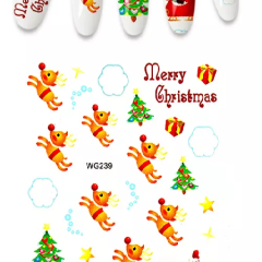 Christmas water decals WG239