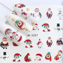 Christmas water decals YZW-3207