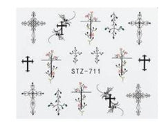 Water Decal Cross STZ-711