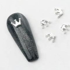 Crown Nail Gems silver 5pcs