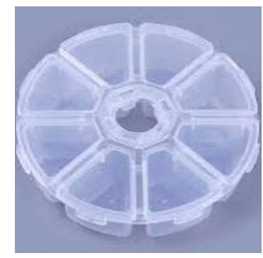 Crystal 8 compartment wheel