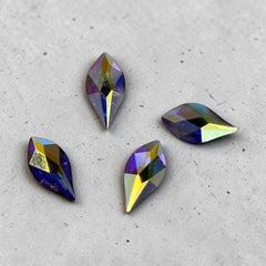 Preciosa Flame Crystal AB 8X4 mm 4 Piece