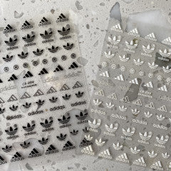 Designer Adidas White Stickers