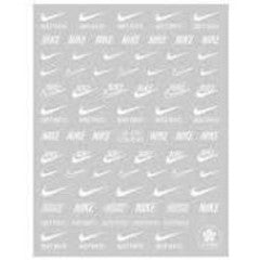 Designer Nike stickers white