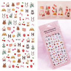 Easter Stickers Bunnies  MT081