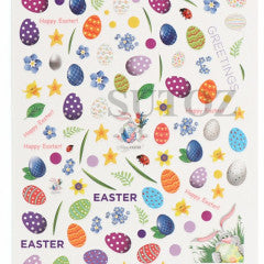 Easter Stickers Eggs T-372