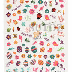 Easter Stickers Eggs T-374