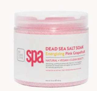 Trempage énergisant au sel de la mer Morte au pamplemousse rose 16 oz